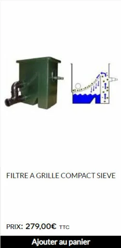 filtre à grille compact sieve