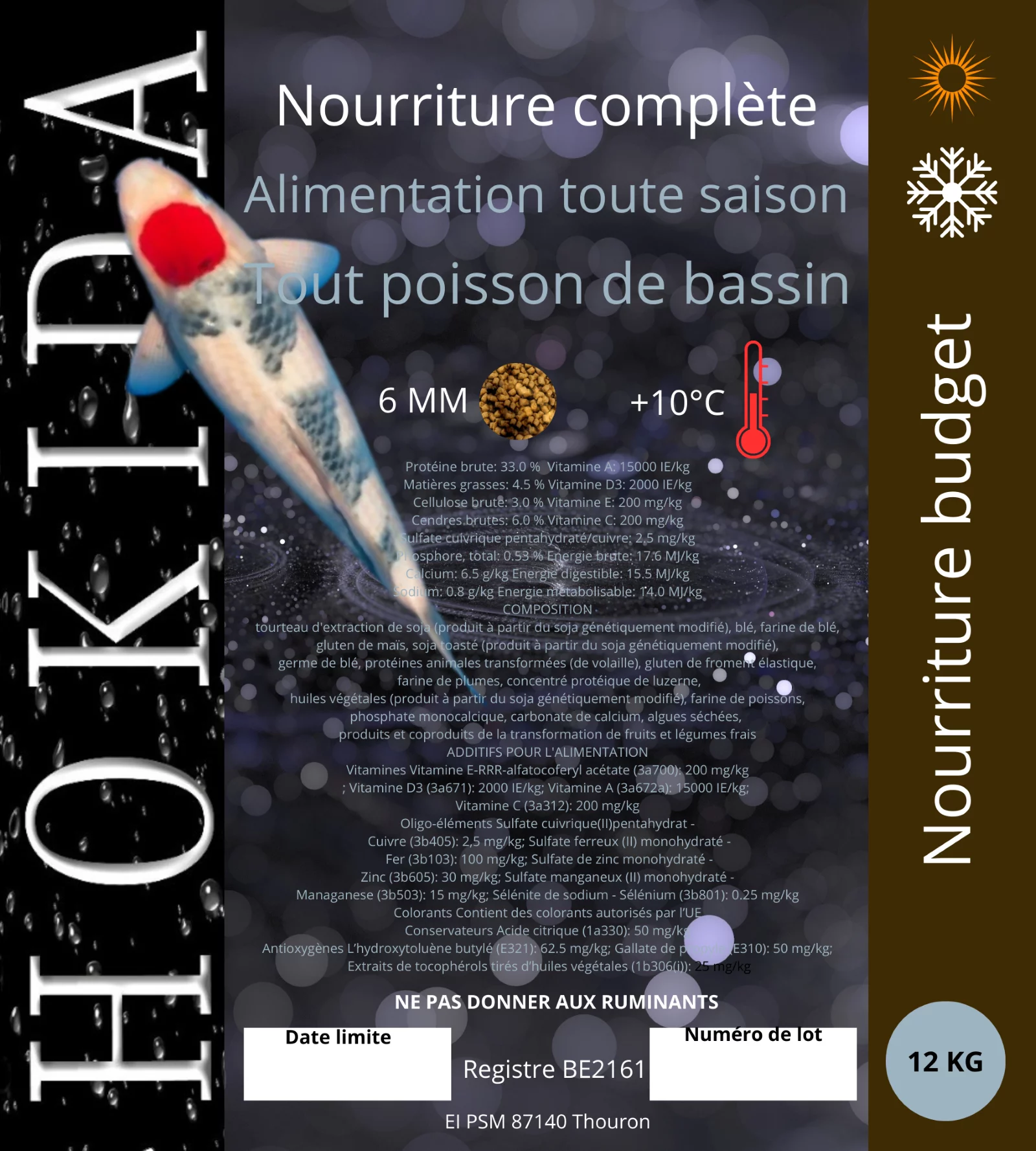 Nourriture Hokida budget