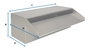 Lame d'eau inox pour bassin