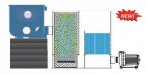 Chambre biologique pour filtre tambour