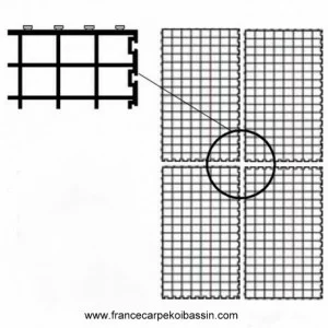 Grille modulable pour support de filtration