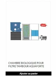 Chambre biologique pour filtre tambour AquaForte