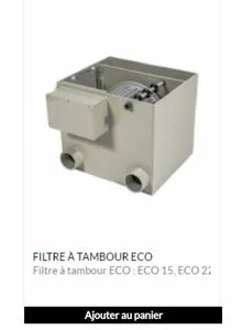 Filtre à tambour Eco