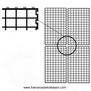 Grille modulable pour support de filtration