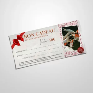 Carte cadeau France Carpe Koï bassin 50€