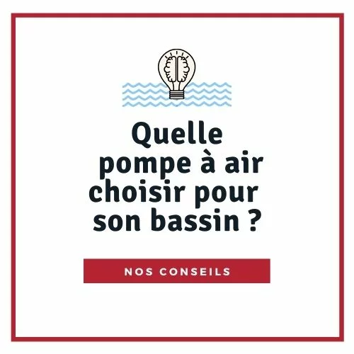 Quelle pompe à air pour son bassin