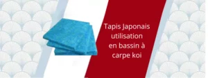 utilisation du tapis japonais en filtration pour carpe koi