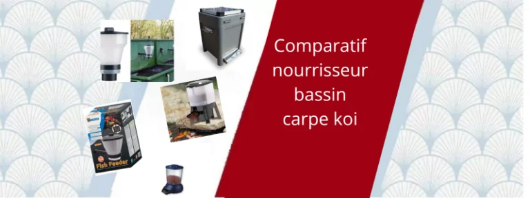 Comparatif nourrisseur bassin carpe koi