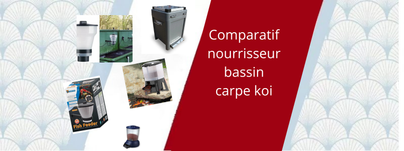 Comparatif nourrisseur bassin carpe koi